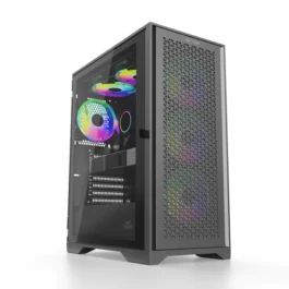 Ant Esports ICE-4000 RGB Mid Tower Gaming Cabinet (Black)