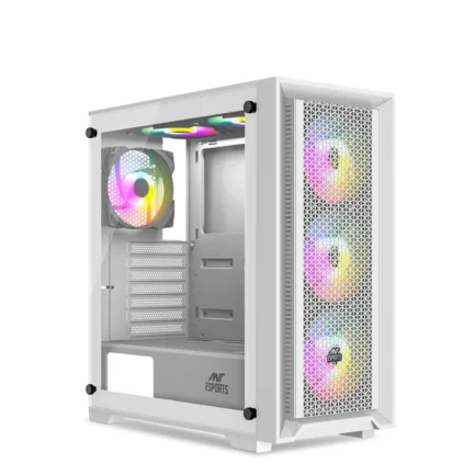 RGB GAMING CHASSIS WHITE- ANT ESPORTS CHASSIS SX7